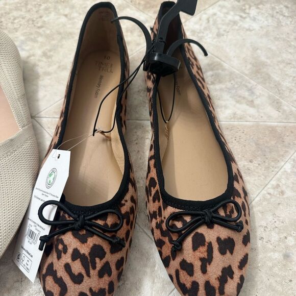 Time and Tru Women's String Bow Ballet Flats Size 10 - Picture 3 of 3